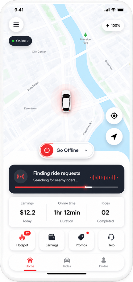 Driver App Screenshot